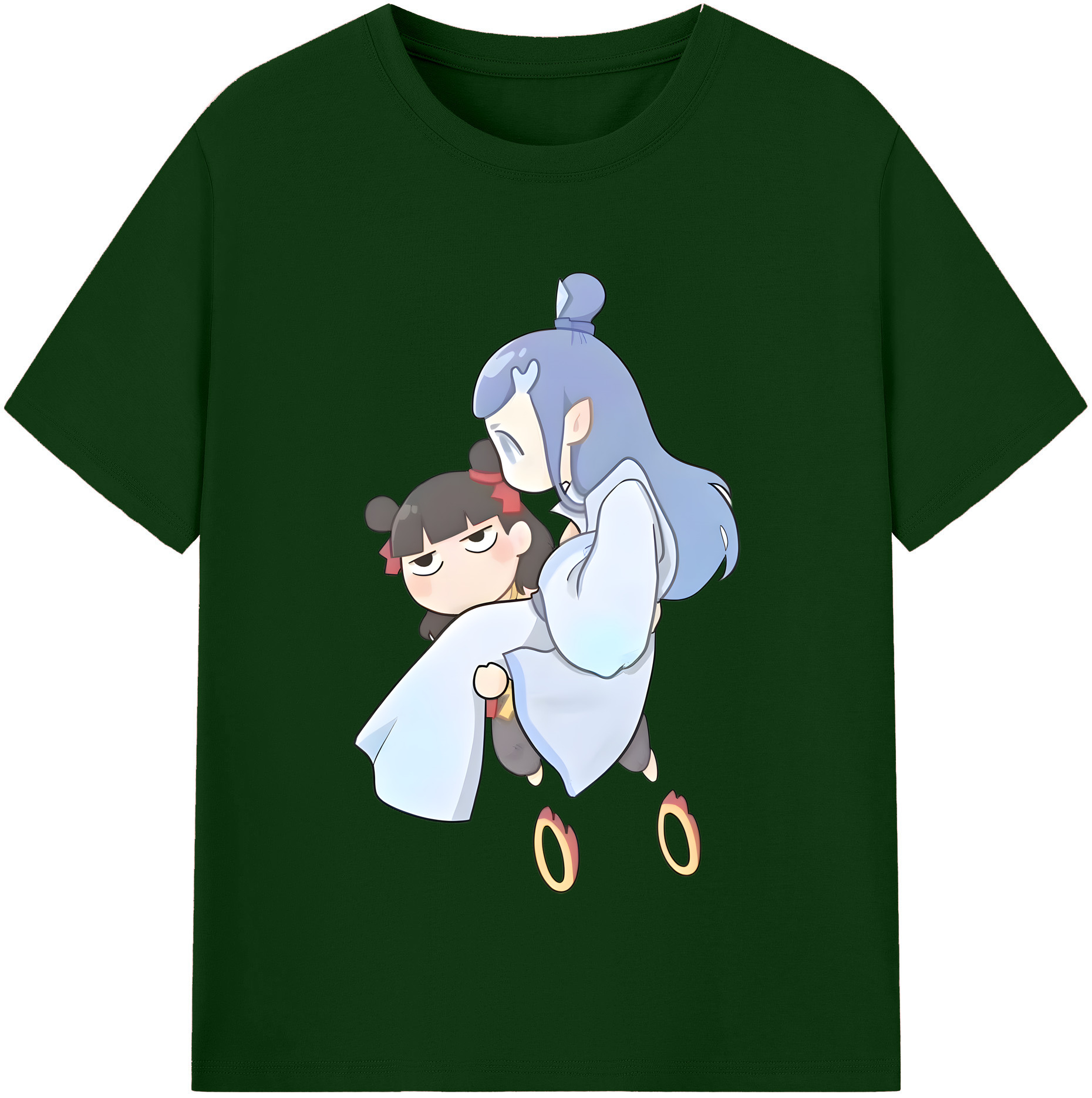 （画像用） Ne Zha 2 ナタ 魔童の大暴れ 綿100％半袖Tシャツ（フロントプリント）